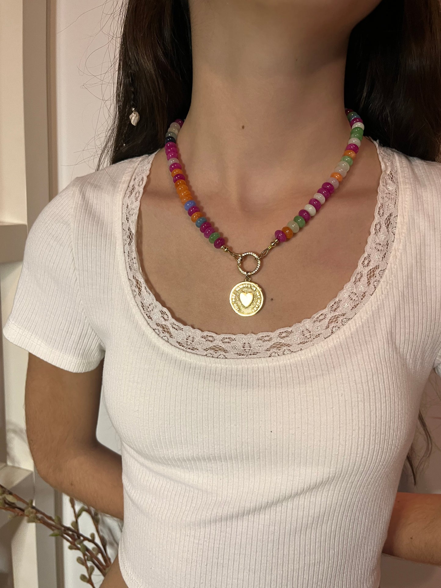 Agate multi - pink