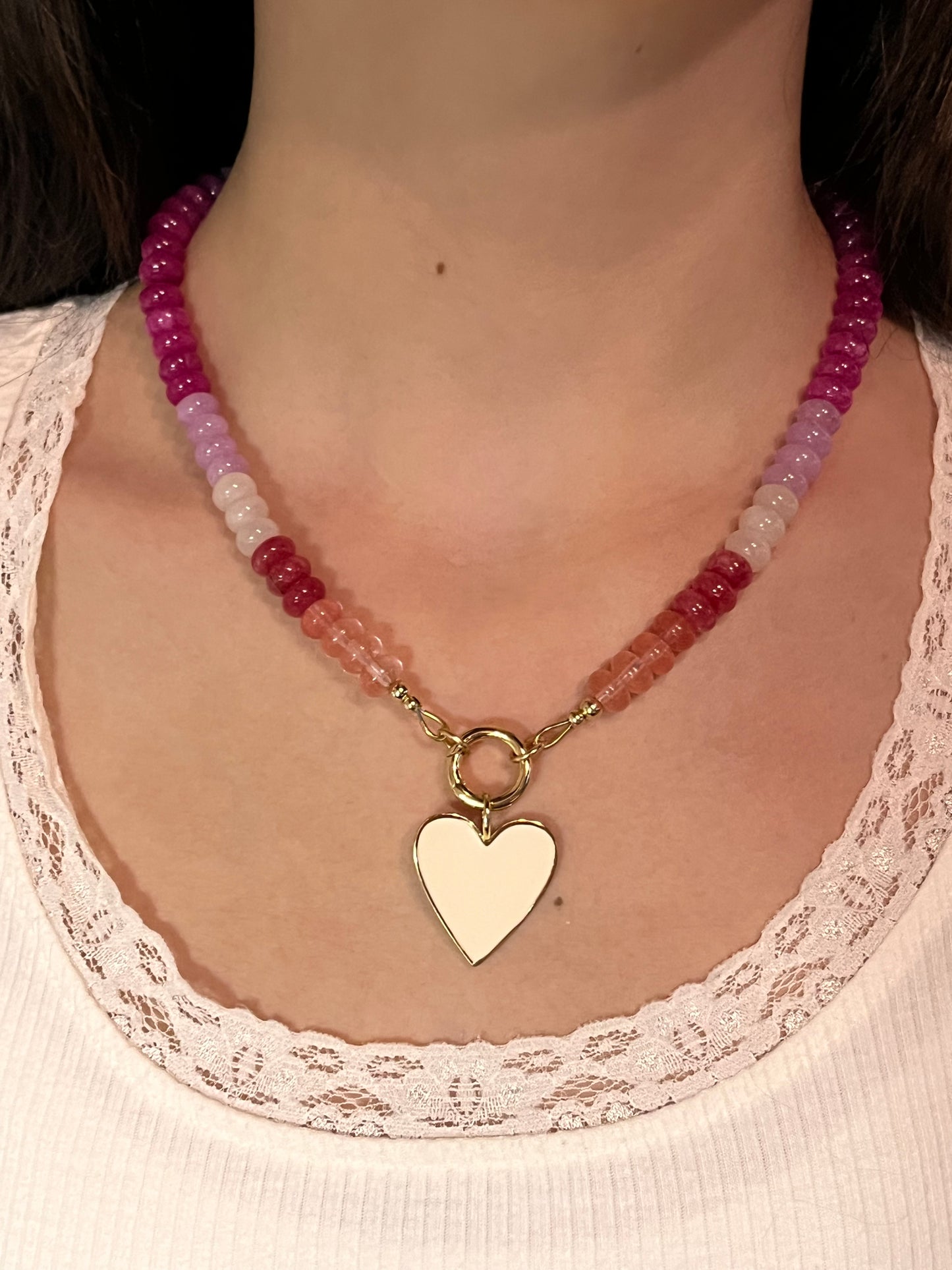 Agate multi - pink pastel