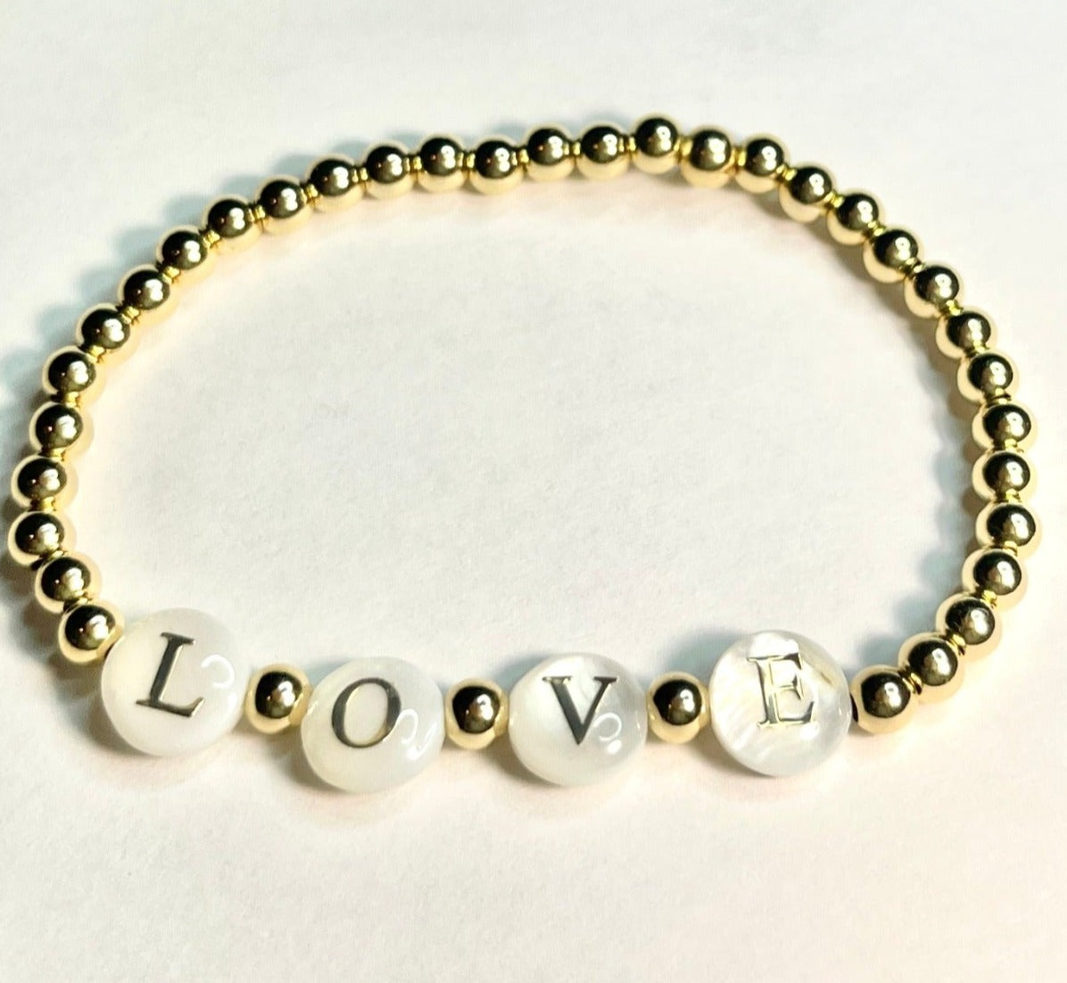 LOVE - Letters & Gold Filled bracelet