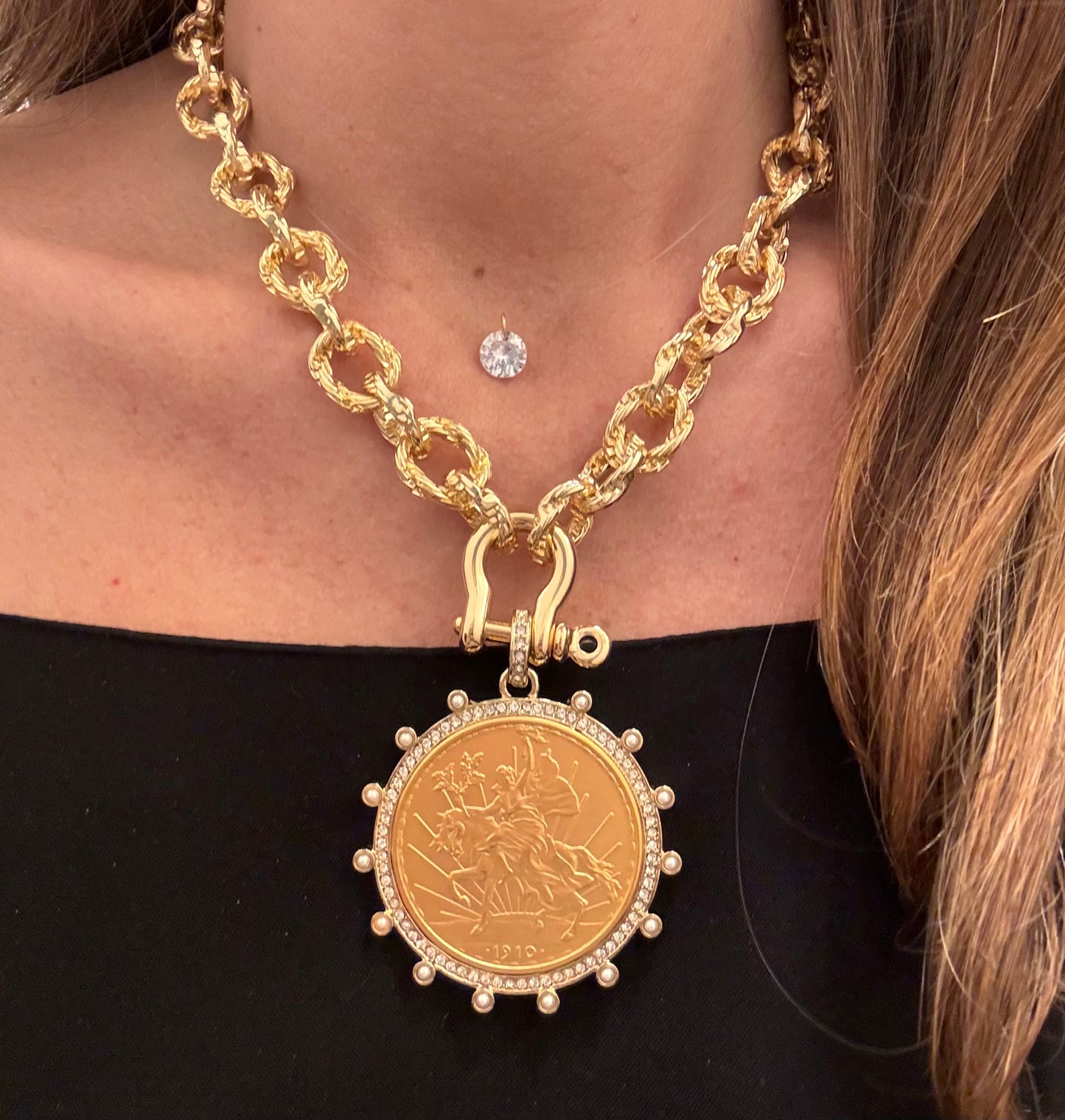 Mexican Peso Necklace