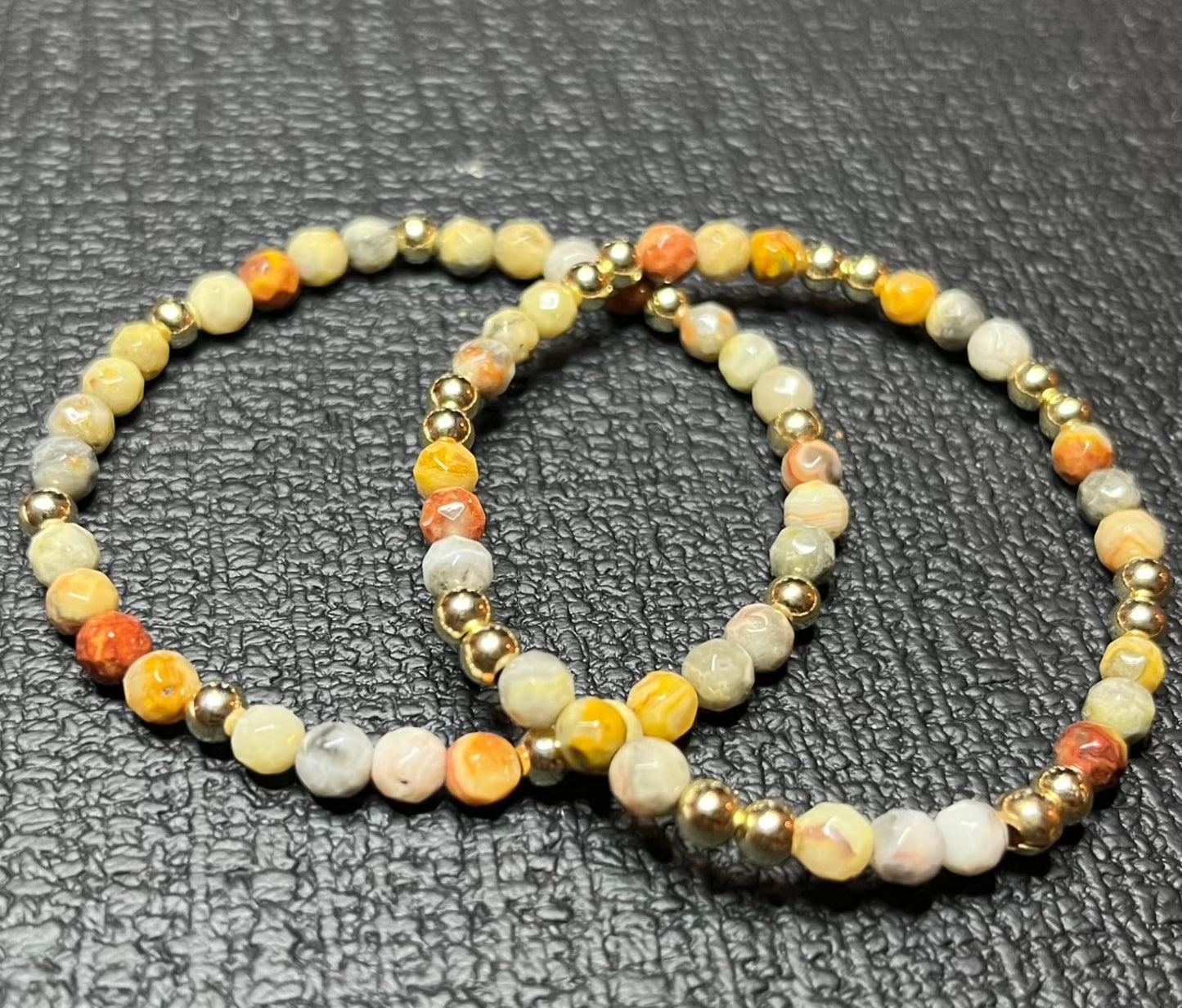 Agate faceted